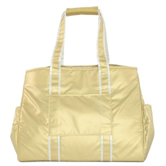 Lug Rover X-Large Carry-All Tote Metallic Gold with North Star Cream Interior - Picture 6 of 15